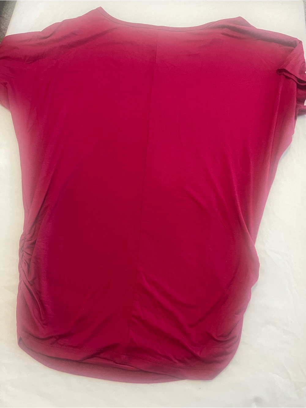By Johnny Short-Sleeve Scoop Neck Top - Raspberry - Picture 2 of 4